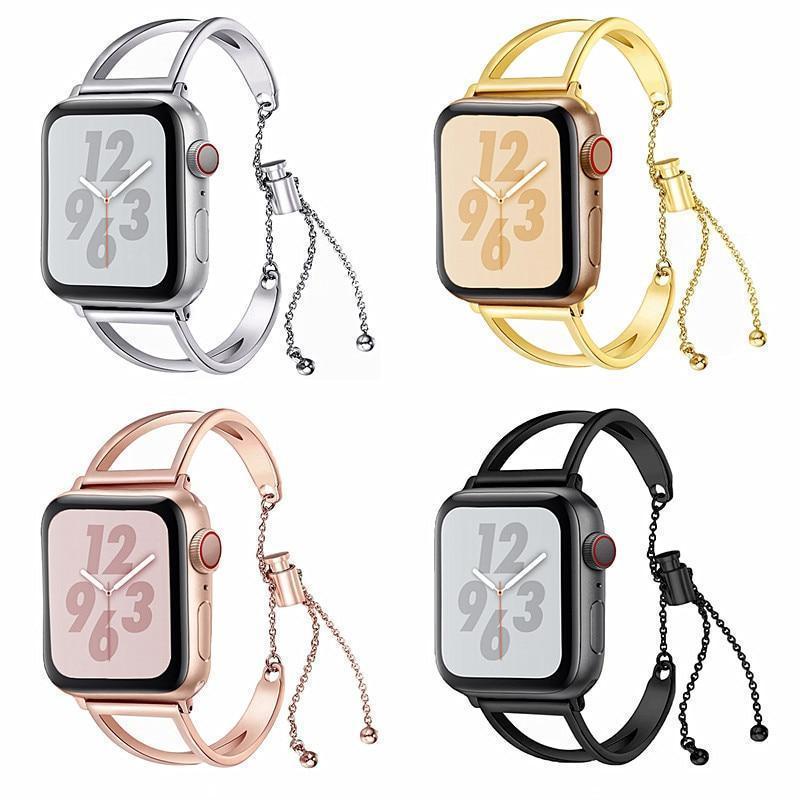 apple watch bands Apple Watch Series 5 4 3 2 Band, Apple Watch Minimalist Band Cuff, Luxury Bracelet Fits 38mm 40mm 42mm 44mm - US fast shipping