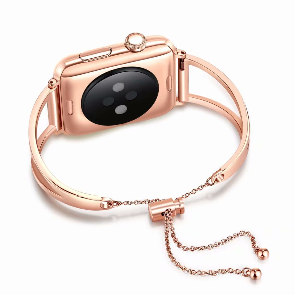 apple watch bands Apple Watch Series 5 4 3 2 Band, Apple Watch Minimalist Band Cuff, Luxury Bracelet Fits 38mm 40mm 42mm 44mm - US fast shipping