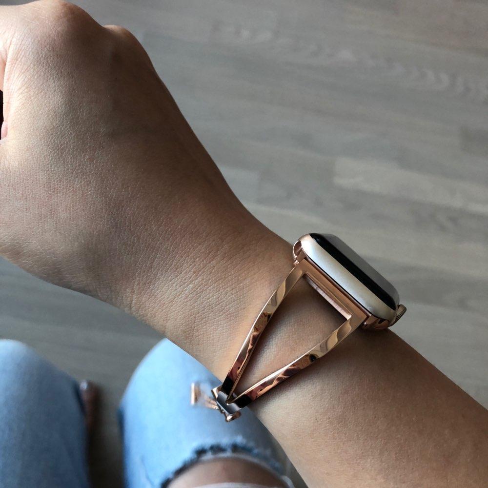 apple watch bands Apple Watch Series 5 4 3 2 Band, Apple Watch Minimalist Band Cuff, Luxury Bracelet Fits 38mm 40mm 42mm 44mm - US fast shipping