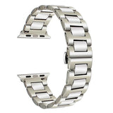 Ceramic + Stainless Steel Watchband for iWatch Apple Watch 38mm 40mm 42mm 44mm Series 1 2 3 4 Band Wrist Strap Bracelet - www.Nuroco.com