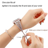 Apple Women Diamond Band For Apple Watch Series 4 3 2 1 stainless steel strap for iWatch 38mm 42mm 40mm 44mm Bracelet Wristband