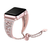 Women Diamond Band For Apple Watch Stainless Steel Strap for iWatch