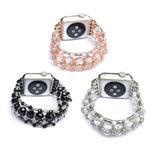 Apple Women's Bling Glitter Diamonds crystal Bracelet for Apple Watch Band Series 1 2 3 4 44mm/ 40mm/ 42mm/ 38mm Wrist Strap Watch Band Belt