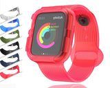 Anti Fall Case+strap For Apple Watch Sport Band Silicone Protector Cover+bracelet For Iwatch