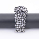 Home black / 38mm Apple Watch Band Scrunchie Elastic stretch strap, scrunchy iwatch series 5 4 3 38mm 40mm 42mm 44mm bracelet Accessories