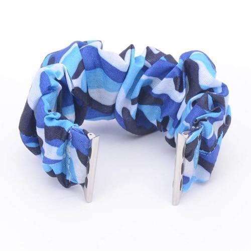 Home blue / 38mm Apple Watch Band Scrunchie Elastic stretch strap, scrunchy iwatch series 5 4 3 38mm 40mm 42mm 44mm bracelet Accessories
