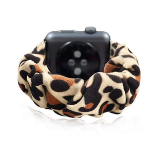 Home brown / 38mm Apple Watch Band Scrunchie Elastic stretch strap, scrunchy iwatch series 5 4 3 38mm 40mm 42mm 44mm bracelet Accessories