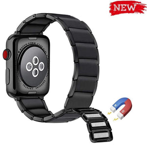 Home Magnetic strap for apple watch band 44mm 40mm 42mm 38mm iwatch series 5/4/3/2/1 Women Men Stainless Steel Adjustable bracelet on AliExpress
