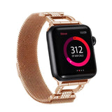 Home Milanese loop diamond strap for Apple watch band 44mm 40mm apple watch 4 5 3 stainless steel link bracelet iwatch band 42mm 38mm