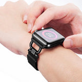 Home Milanese loop diamond strap for Apple watch band 44mm 40mm apple watch 4 5 3 stainless steel link bracelet iwatch band 42mm 38mm on AliExpress