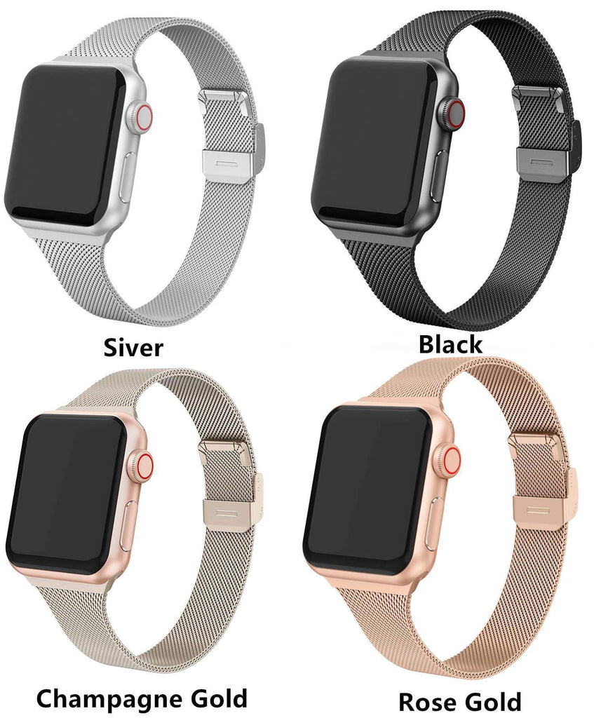 Home Milanese strap For Apple Watch 5 band 40mm iWatch band 38mm Silm Stainless steel metal bracelet Apple watch 4 3 2 1 40 38 mm