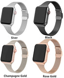 Home Milanese strap For Apple Watch 5 band 40mm iWatch band 38mm Silm Stainless steel metal bracelet Apple watch 4 3 2 1 40 38 mm
