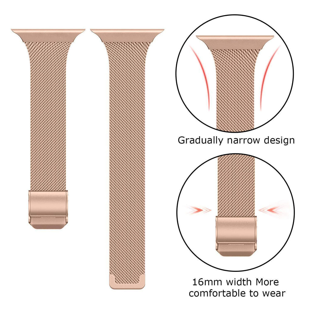 Home Milanese strap For Apple Watch 5 band 40mm iWatch band 38mm Silm Stainless steel metal bracelet Apple watch 4 3 2 1 40 38 mm