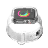 Home Transparent / 38mm/40mm series 4 Anti fall case+strap for apple watch band 44mm 40mm Silicone Protector cover+bracelet for iwatch Apple watch 4 5 Accessories