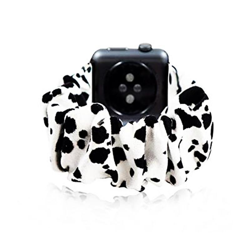 Home white / 38mm Apple Watch Band Scrunchie Elastic stretch strap, scrunchy iwatch series 5 4 3 38mm 40mm 42mm 44mm bracelet Accessories