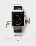 Black Camouflage Milanese Apple Watch Band