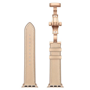 Apricot Premium Leather Apple Watch Band