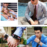Flag Style Leather & Nylon Bands for Apple Watch - 12 Colors