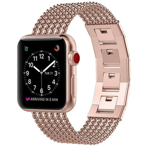 Watchbands Apple Watch Band iWatch Womens Mesh Loop Stainless Steel Replacement Metal Beauty Strap fits Series 5 4 3, 38mm 40mm 42mm 44mm