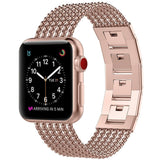 Watchbands Apple Watch Band iWatch Womens Mesh Loop Stainless Steel Replacement Metal Beauty Strap fits Series 5 4 3, 38mm 40mm 42mm 44mm