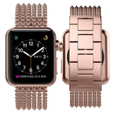 Watchbands Apple Watch Band iWatch Womens Mesh Loop Stainless Steel Replacement Metal Beauty Strap fits Series 5 4 3, 38mm 40mm 42mm 44mm