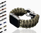 Apple Watch Paracord nylon band Handmade army sport strap millitary Survival Rope Metal Bolt Clasp