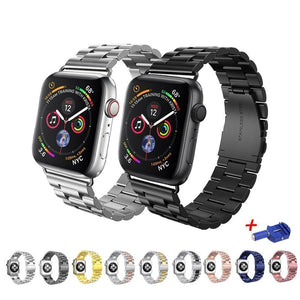 Watchbands Apple Watch Series 5 4 3 2 Band, Stainless Steel Sports link strap iWatch  38mm, 40mm, 42mm, 44mm - US Fast Shipping
