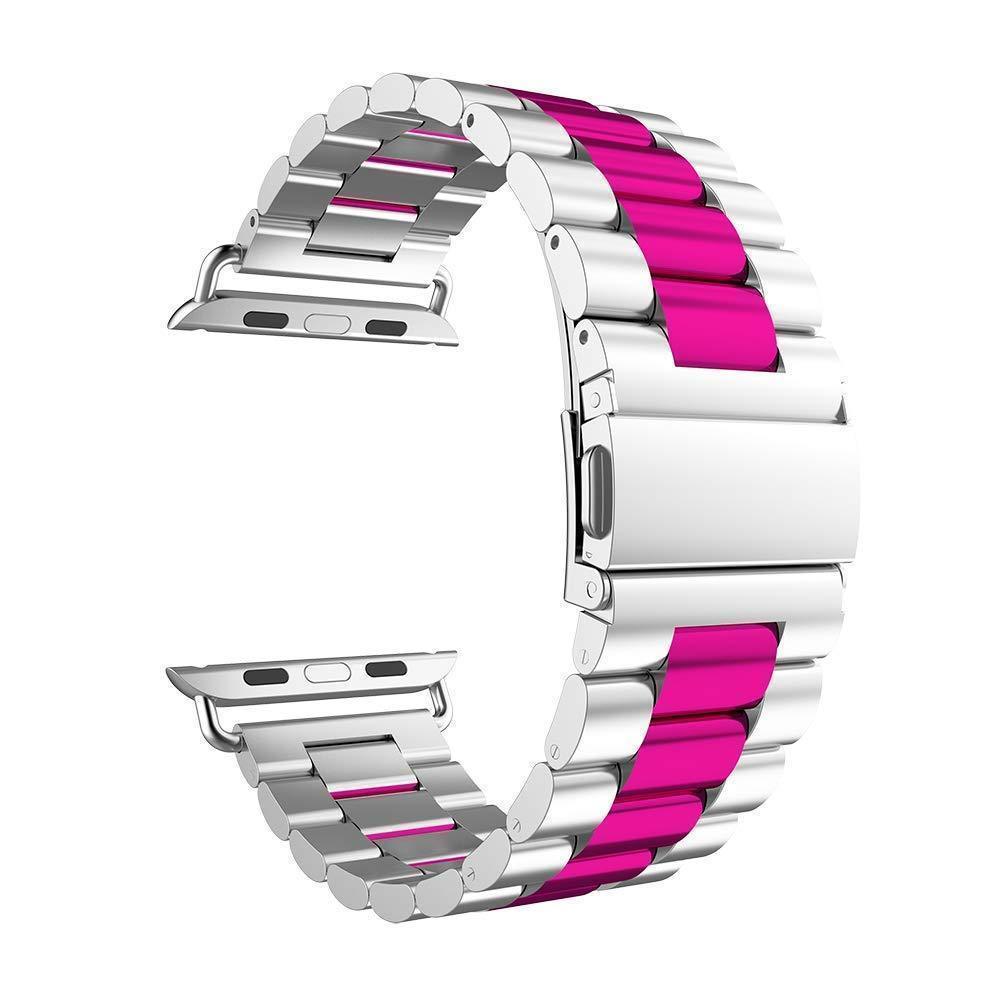 Watchbands Apple Watch Series 5 4 3 2 Band, Stainless Steel Sports link strap iWatch  38mm, 40mm, 42mm, 44mm - US Fast Shipping