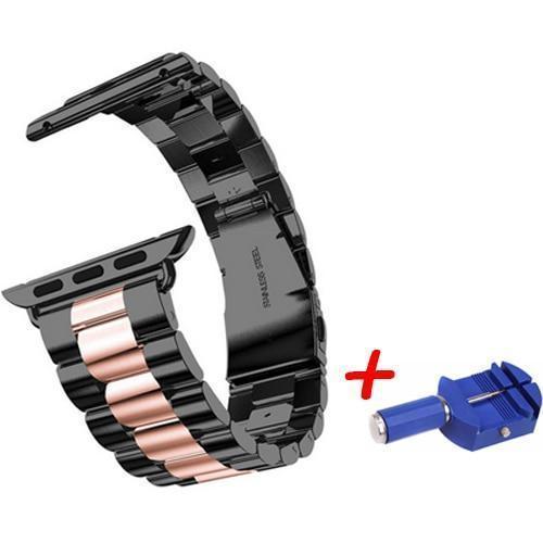 Watchbands Apple Watch Series 5 4 3 2 Band, Stainless Steel Sports link strap iWatch  38mm, 40mm, 42mm, 44mm - US Fast Shipping