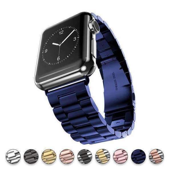 Watchbands Apple Watch Series 5 4 3 2 Band, Stainless Steel Sports link strap iWatch  38mm, 40mm, 42mm, 44mm - US Fast Shipping