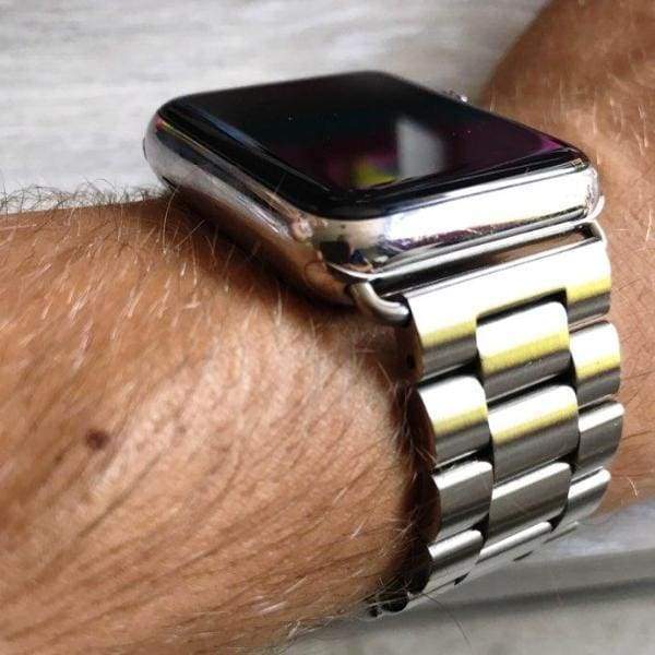 Watchbands Apple Watch Series 5 4 3 2 Band, Stainless Steel Sports link strap iWatch  38mm, 40mm, 42mm, 44mm - US Fast Shipping