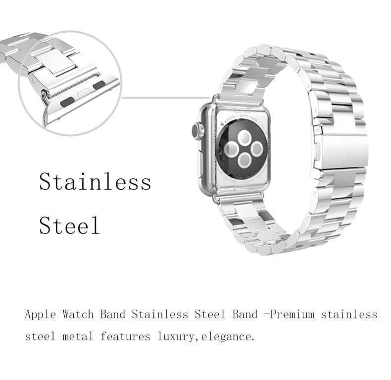Watchbands Apple Watch Series 5 4 3 2 Band, Stainless Steel Sports link strap iWatch  38mm, 40mm, 42mm, 44mm - US Fast Shipping