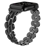 Watchbands Black / 38mm 40mm Luxury Metal Stainless Steel Band for Apple Watch Bands 38mm 42mm 40mm 44mm Fashion Women Men Strap for iwatch series 5/4/3/2/1