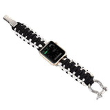 Watchbands Camouflage 6 / 38mm / 40mm Apple Watch Paracord nylon band, Handmade men army sport strap 5 4 3  44mm 40mm 42mm 38mm, millitary Survival Rope Metal Bolt Clasp