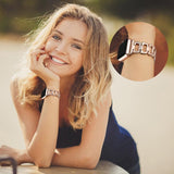 Watchbands D Link Bracelet for Apple watch band strap Apple watch 4 band 44mm 40mm 42mm 38mm Stainless Steel metal strap for iWatch 5 4 3 2 1