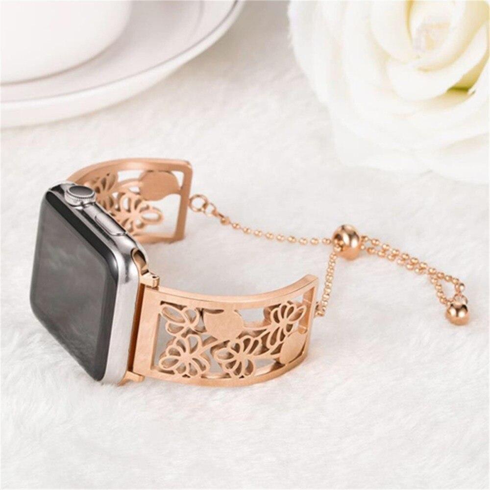 Watchbands Diamond  Strap For apple watch band apple watch 5 4 3 2 1 band 44mm/40mm 42mm 38mm Iwatch 5 stainless steel Bracelet watchband Belt