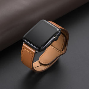 Watchbands Genuine leather loop strap for apple watch band 42mm 44mm apple watch 4 5 38mm 40mm iwatch 3/2/1 correa replacement bracelet
