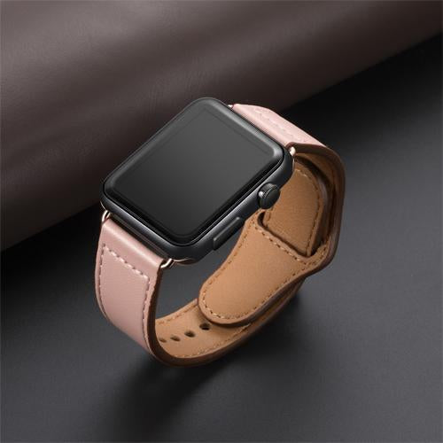 Watchbands Genuine leather loop strap for apple watch band 42mm 44mm apple watch 4 5 38mm 40mm iwatch 3/2/1 correa replacement bracelet