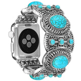 Watchbands Jewelry Strap For Apple Watch 4 band 44mm 40mm iwatch series 3/2/1 42mm/38mm diamond Turquoise Wrist bracelet belt