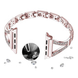 Watchbands Luxury diamond Bracelet Stainless Steel band For Apple Watch 3 2 1 42mm 38mm Bracelet strap for iwatch series 5 4 44mm 40mm