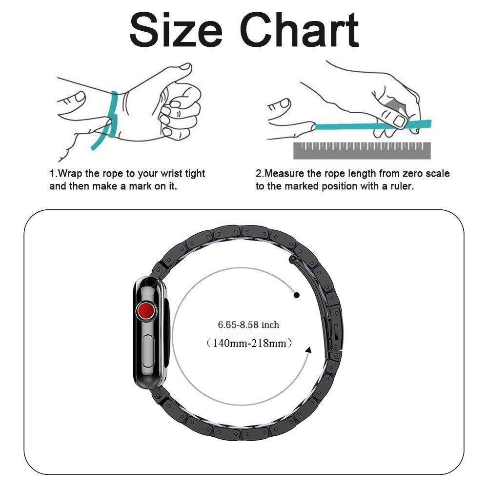 Watchbands Luxury diamond Bracelet Stainless Steel band For Apple Watch 3 2 1 42mm 38mm Bracelet strap for iwatch series 5 4 44mm 40mm