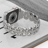 Watchbands Luxury Metal Stainless Steel Band for Apple Watch Bands 38mm 42mm 40mm 44mm Fashion Women Men Strap for iwatch series 5/4/3/2/1