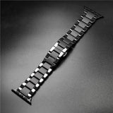 Watchbands Middle sandblas / 44mm Apple Watch Series 5 4 3 2 Band, New Men Style Ceramic Sandblasting Matte Sport Black iWatch, fits Nike Sports  38mm, 40mm, 42mm, 44mm