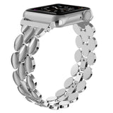 Watchbands Silver / 38mm 40mm Luxury Metal Stainless Steel Band for Apple Watch Bands 38mm 42mm 40mm 44mm Fashion Women Men Strap for iwatch series 5/4/3/2/1