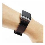 Watches Apple Watch band Canvas Leather Strap black adapator, 44mm/ 40mm/ 42mm/ 38mm iwatch Series 1 2 3 4 Wove Nylon sport wrist bracelet iwatch watchband, USA Fast Shipping