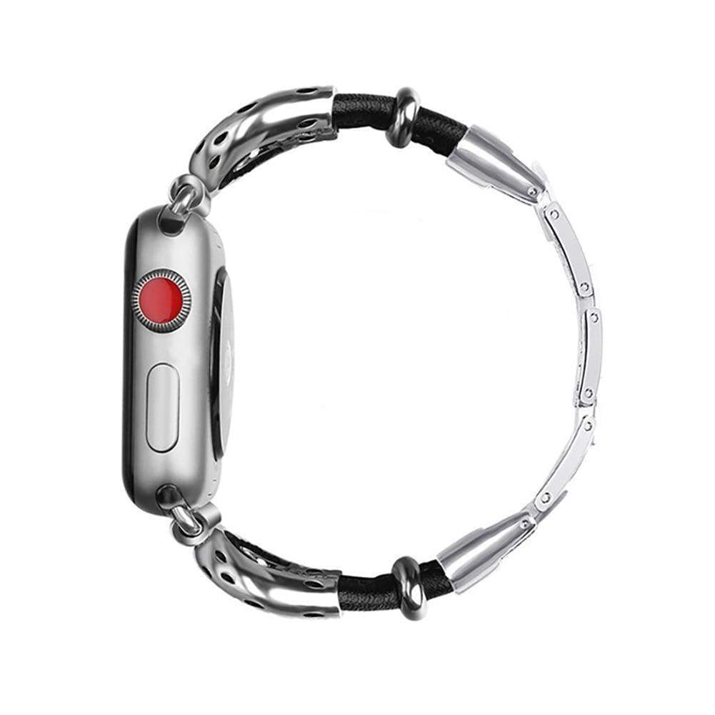 Watches Apple Watch band leather ethnic bracelet, Stainless Steel 44mm/ 40mm/ 42mm/ 38mm , iwatch Series 1 2 3 4
