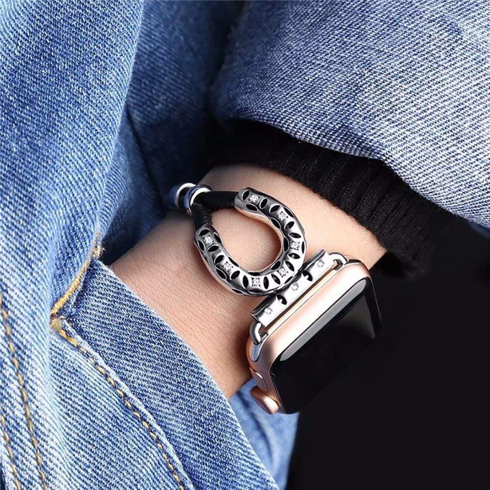 Watches Apple Watch band leather ethnic bracelet, Stainless Steel 44mm/ 40mm/ 42mm/ 38mm , iwatch Series 1 2 3 4