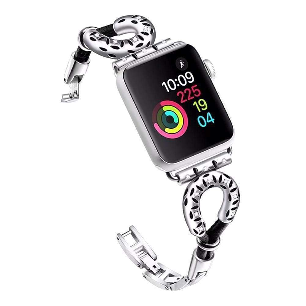 Watches Apple Watch band leather ethnic bracelet, Stainless Steel 44mm/ 40mm/ 42mm/ 38mm , iwatch Series 1 2 3 4