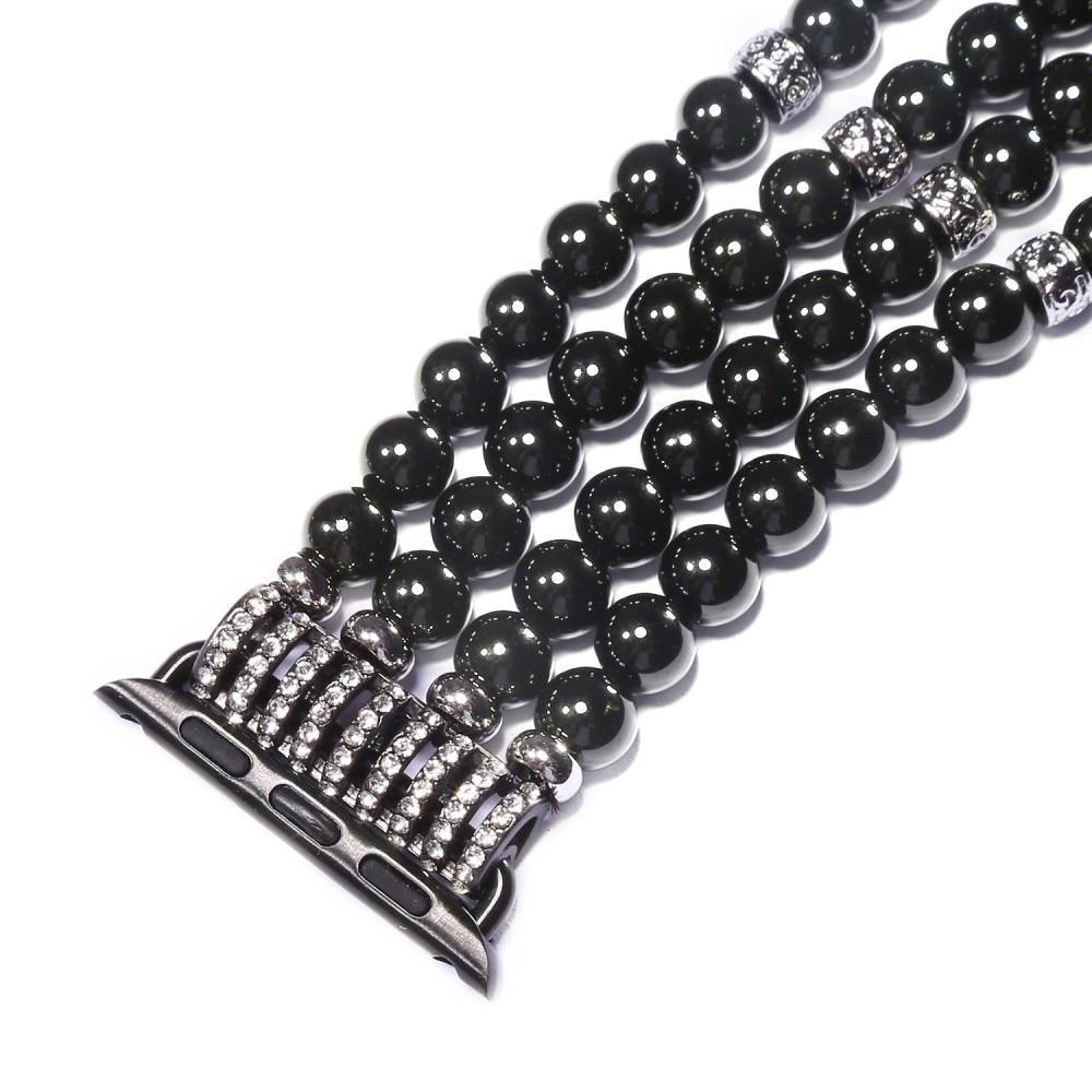 Watches Apple Watch Series 5 4 3 2 Band, Bling Stretch strap, Bling Pearls fits 38mm, 40mm, 42mm, 44mm