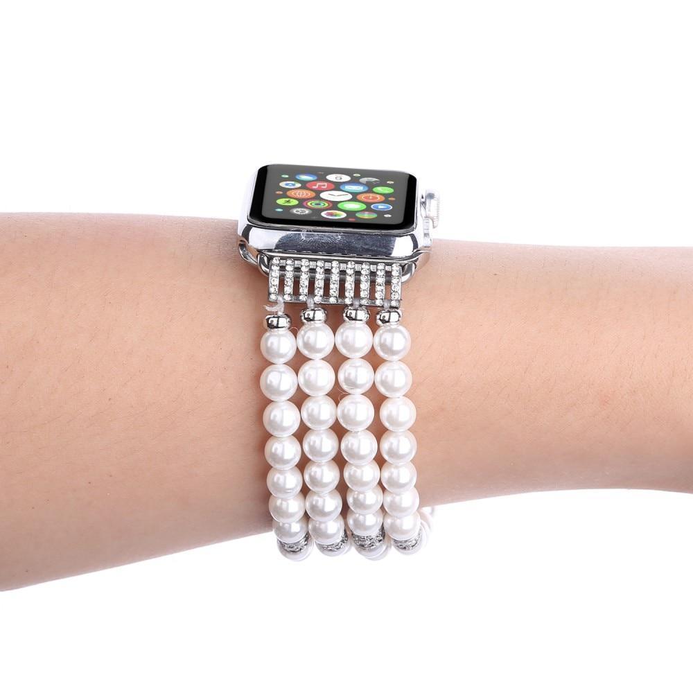 Watches Apple Watch Series 5 4 3 2 Band, Bling Stretch strap, Bling Pearls fits 38mm, 40mm, 42mm, 44mm